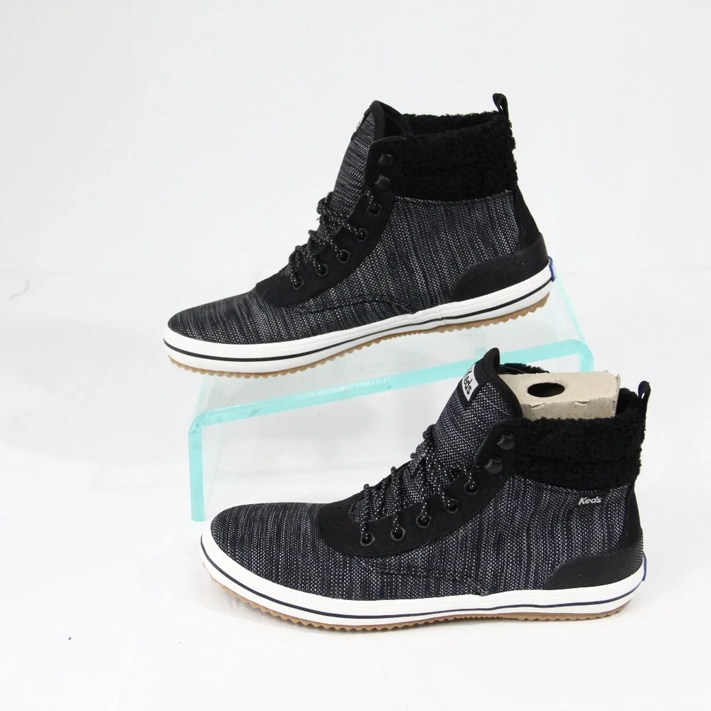 Keds Scout Sneaker Boots NEW Women Casual Bootie sz 6.5 High Top Shoes Faux fur